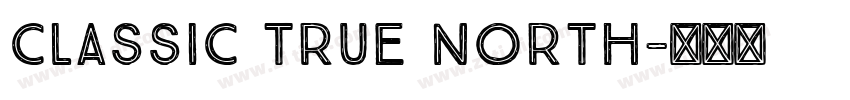 classic true north字体转换